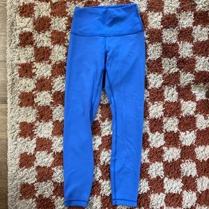 Electric blue Lulu leggings size 4